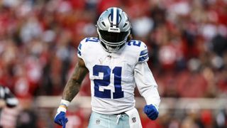 Ezekiel Elliott Visits Steelers Acrisure Stadium For Event Centered Around Ryan Shazier (Ryan Shazier). Photo by Michael Owens / Getty Images